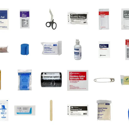 M3 Medic Kit – Basic First Aid & Wound Care components including bandages, antiseptics, and tools for injuries.