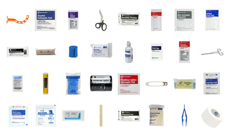M3 Medic Kit – Basic First Aid & Wound Care components including bandages, antiseptics, and tools for injuries.