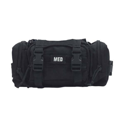 Rapid Response Med Kit compact trauma bag with MOLLE-compatible straps for tactical use.