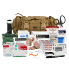 Rapid Response Trauma Kit w/Bleeding Control with essential medical supplies for emergency situations.