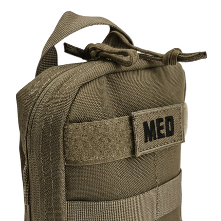 Recon IFAK – Pro | First Aid & Trauma Kit First Aid Kits The ELITE Recon IFAK – Pro is a compact, mission-ready trauma kit designed for fast access and versatile deployment. Whether mounted on a headrest, pack, or plate carrier, its rip-away MOLLE-compati