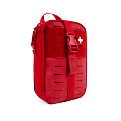 MyFAK First Aid Kit by My Medic in red, designed for portability and easy access during emergencies.