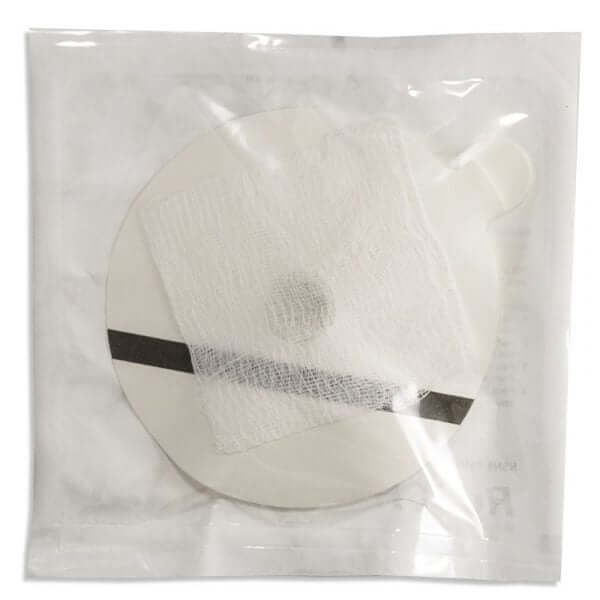 Rusch Asherman Chest Seal with one-way valve package, designed for treating open pneumothorax and ensuring air evacuation.