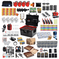 The Safe House - 72-Hour Emergency Essentials Kit contents including tools, food, and safety gear for emergencies.