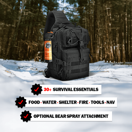 The Safe Trail ‘Survive All’ Go Bag – Lightweight 30+ Piece Survival Kit