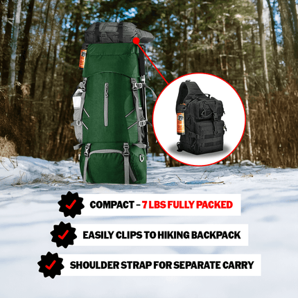 The Safe Trail ‘Survive All’ Go Bag – Lightweight 30+ Piece Survival Kit