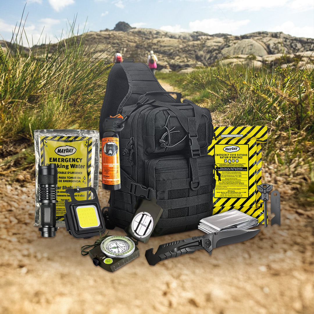 The Safe Trail ‘Survive All’ Go Bag – Lightweight 30+ Piece Survival Kit