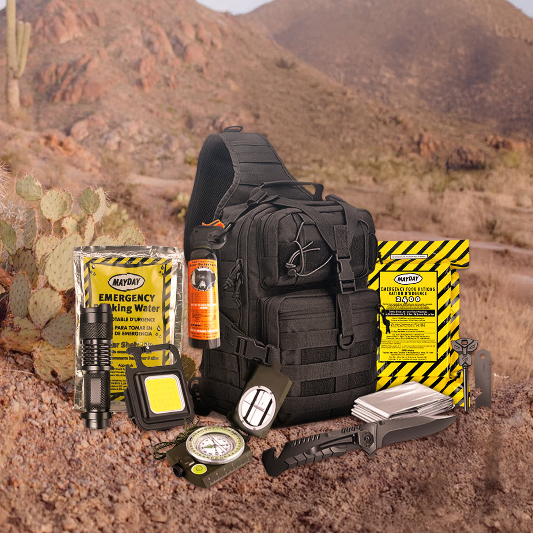 The Safe Trail ‘Survive All’ Go Bag – Lightweight 30+ Piece Survival Kit