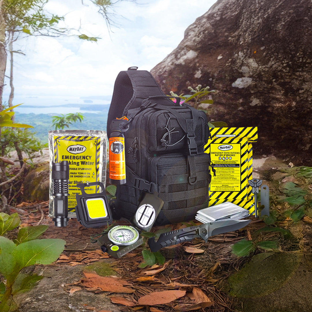 The Safe Trail ‘Survive All’ Go Bag – Lightweight 30+ Piece Survival Kit