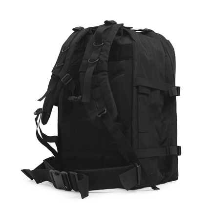 STOMP Medical Backpack side view showcasing its durable design and adjustable straps for emergency responders.