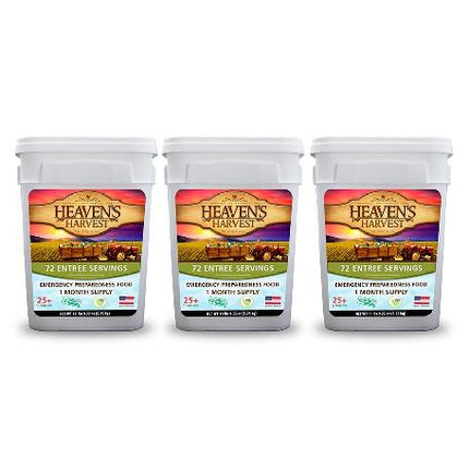 Entree Bucket  - 1 Person 1 Month - 72 Servings - Emergency Survival Food Kit