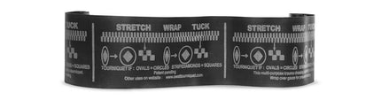 SWAT-T multipurpose latex-free tourniquet with instructions to stretch, wrap, and tuck for effective use.
