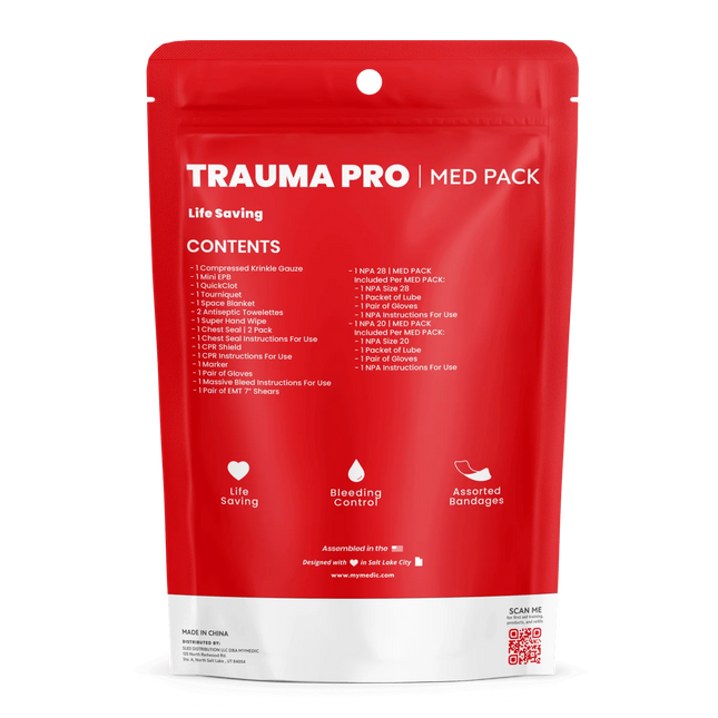 MyMedic Trauma Pro Med Pack | Compact M.A.R.C.H. Trauma Kit